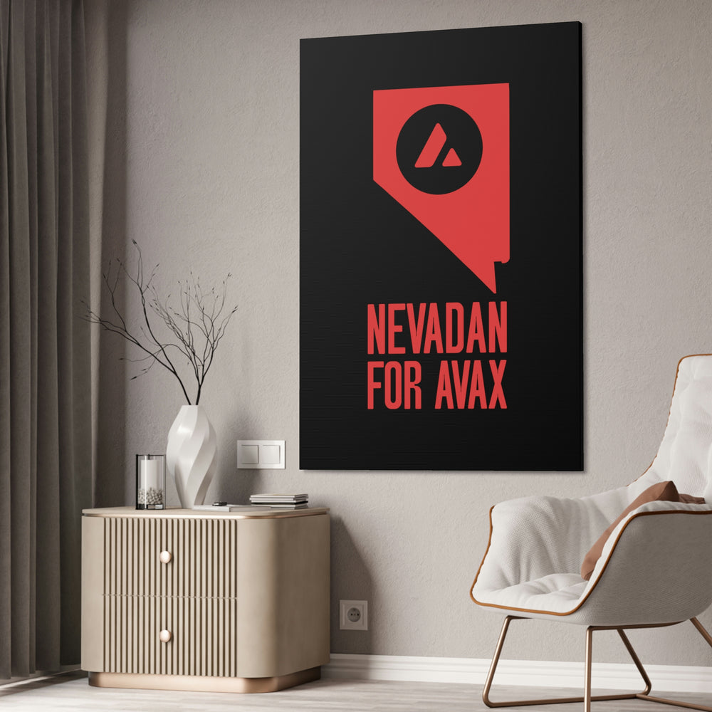 Nevadan for Avax | Wall Canvas