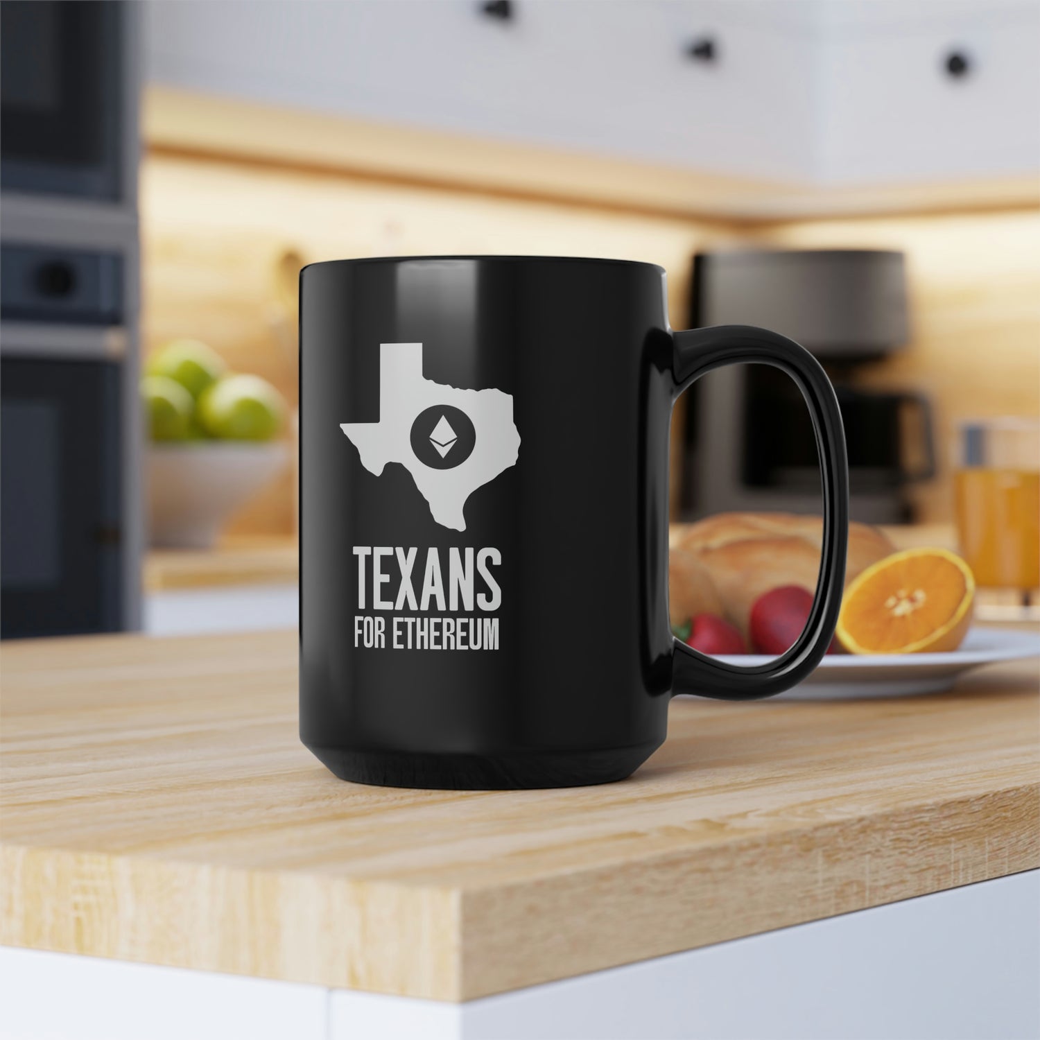 Texans for Ethereum | Black Mug