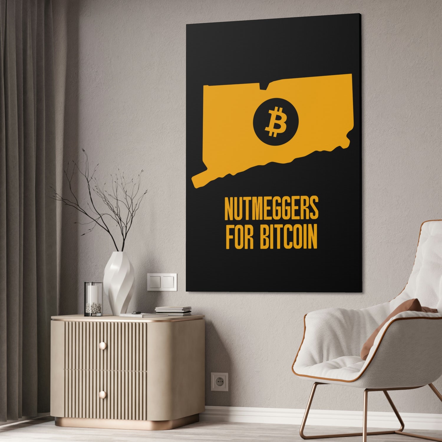 Nutmeggers for Bitcoin | Wall Canvas