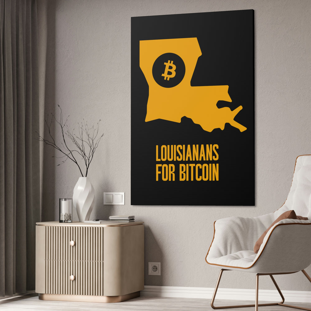 Louisianans for Bitcoin | Wall Canvas