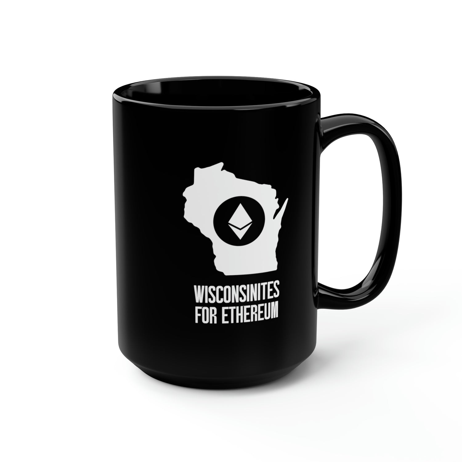 Wisconsinites for Ethereum | Black Mug