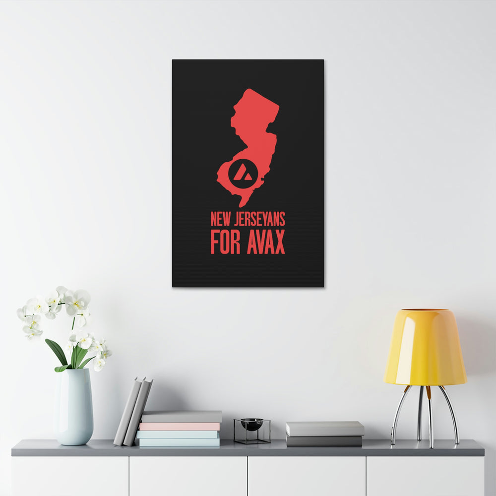 New Jerseyans for Avax | Wall Canvas