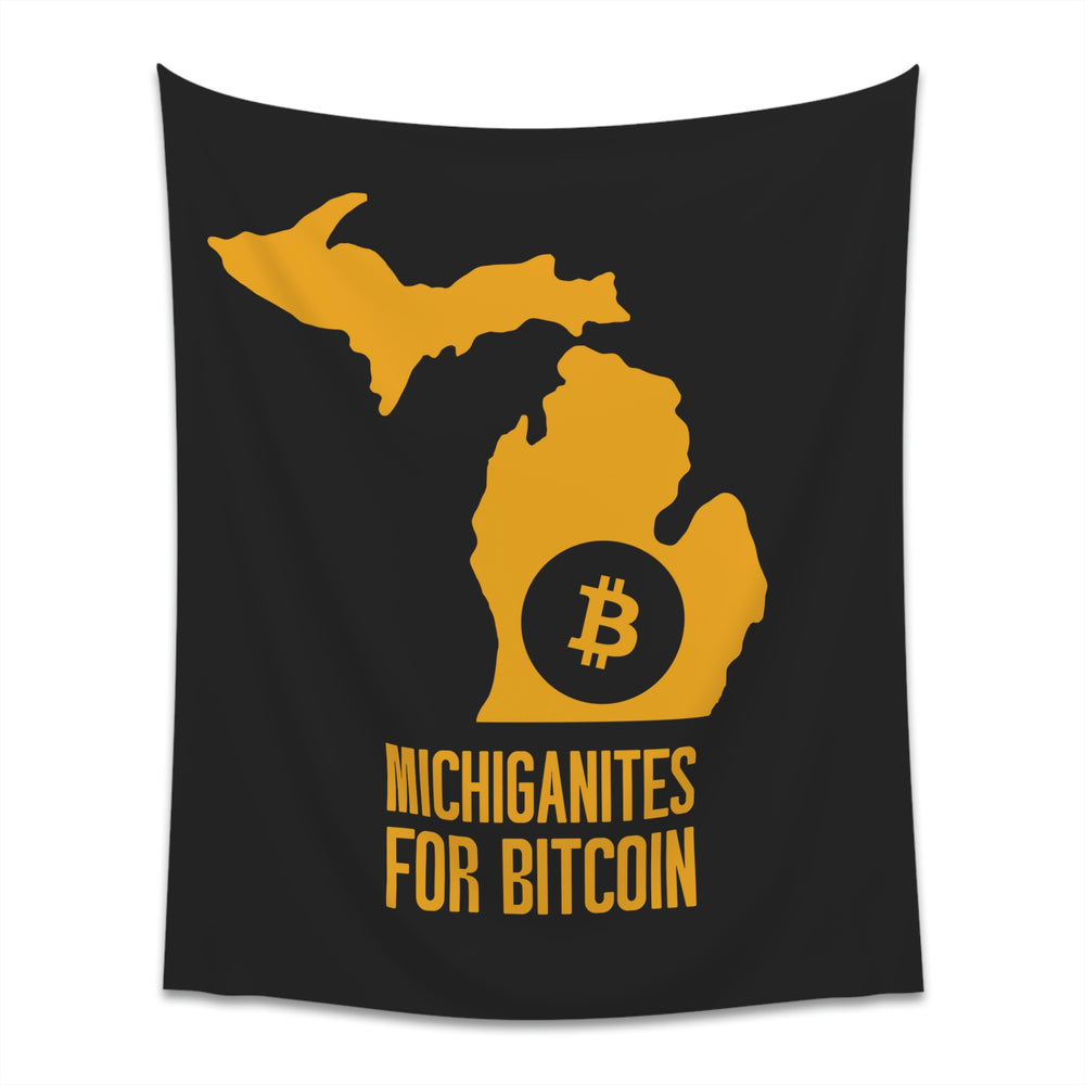 Michiganites for Bitcoin | Wall Tapestry