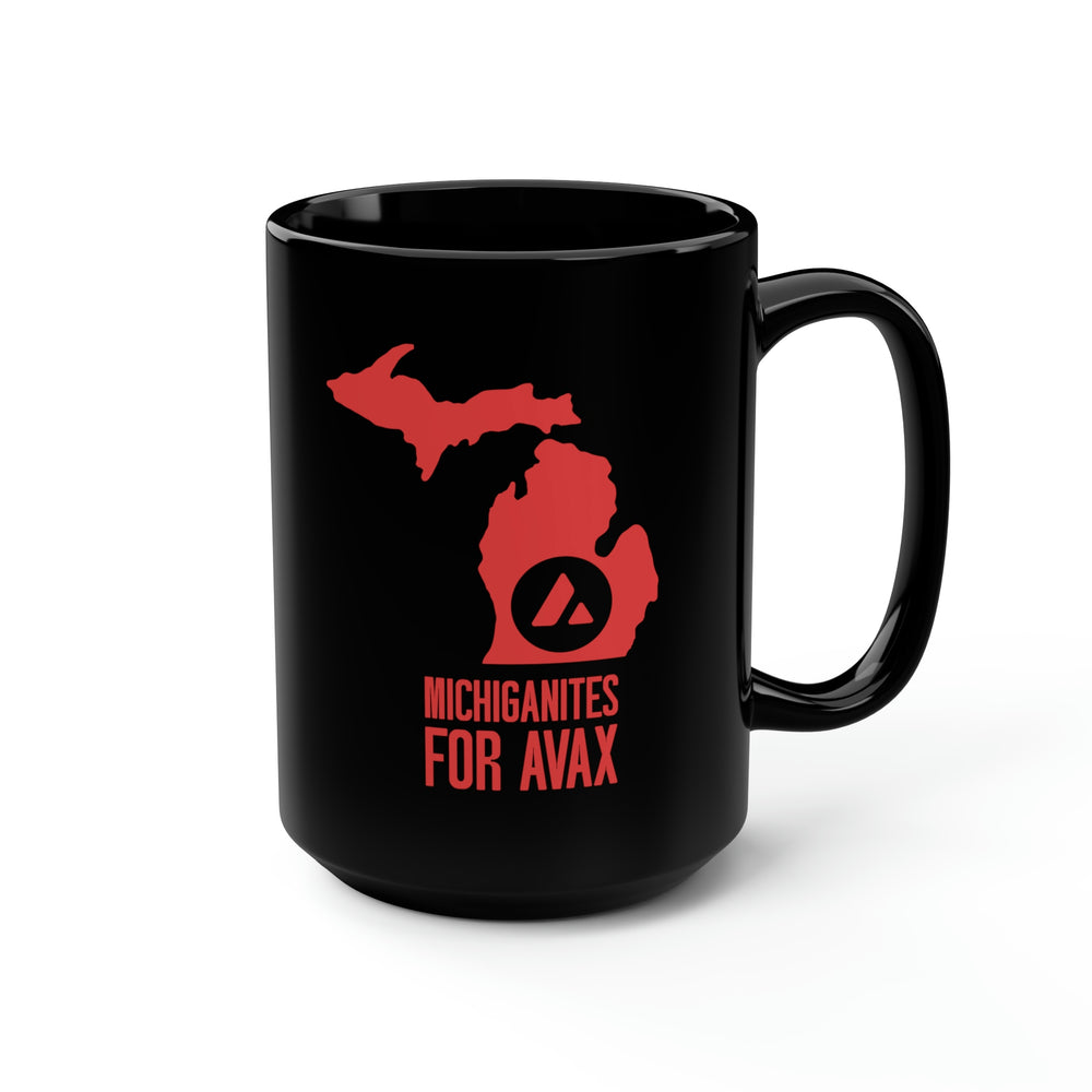 Michiganites for Avax | Black Mug