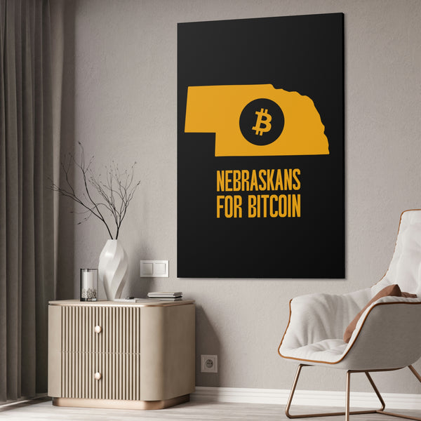 Nebraskans for Bitcoin | Wall Canvas