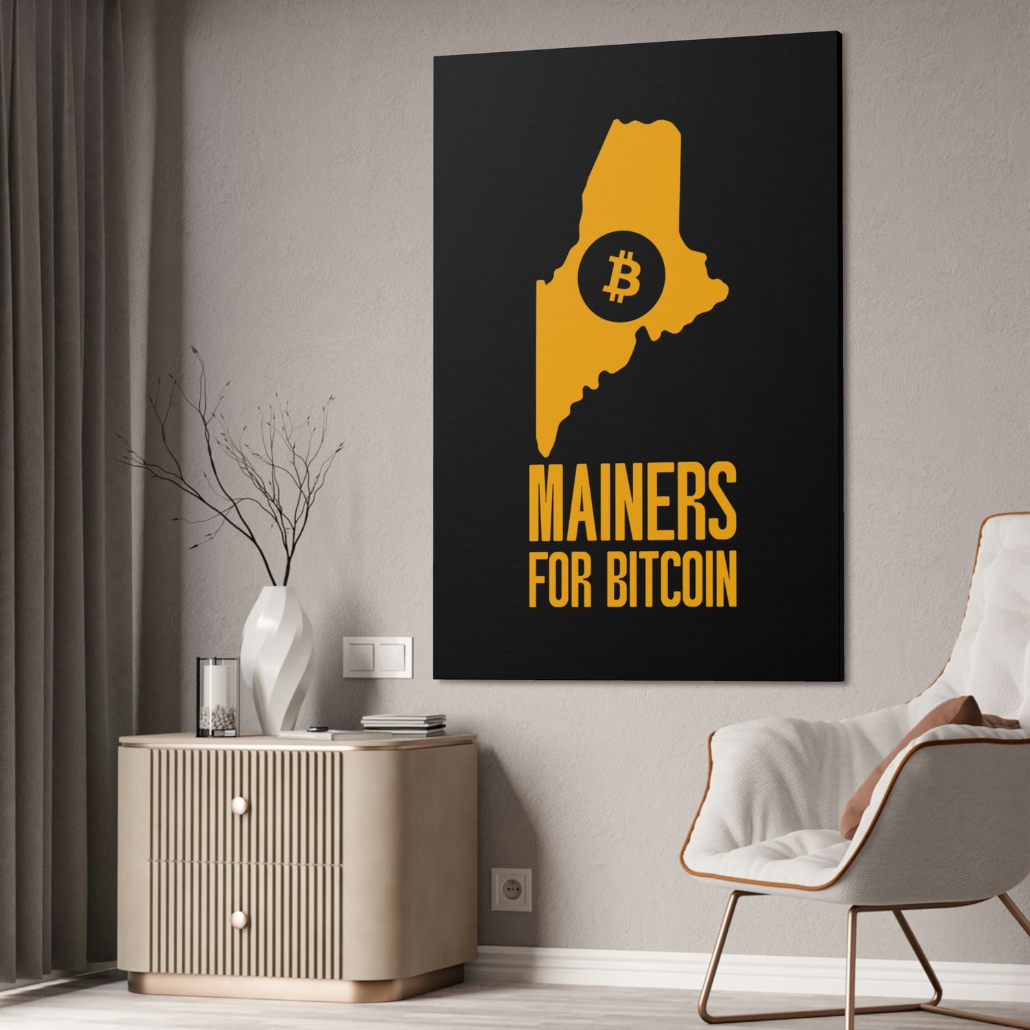 Mainers for Bitcoin | Wall Canvas