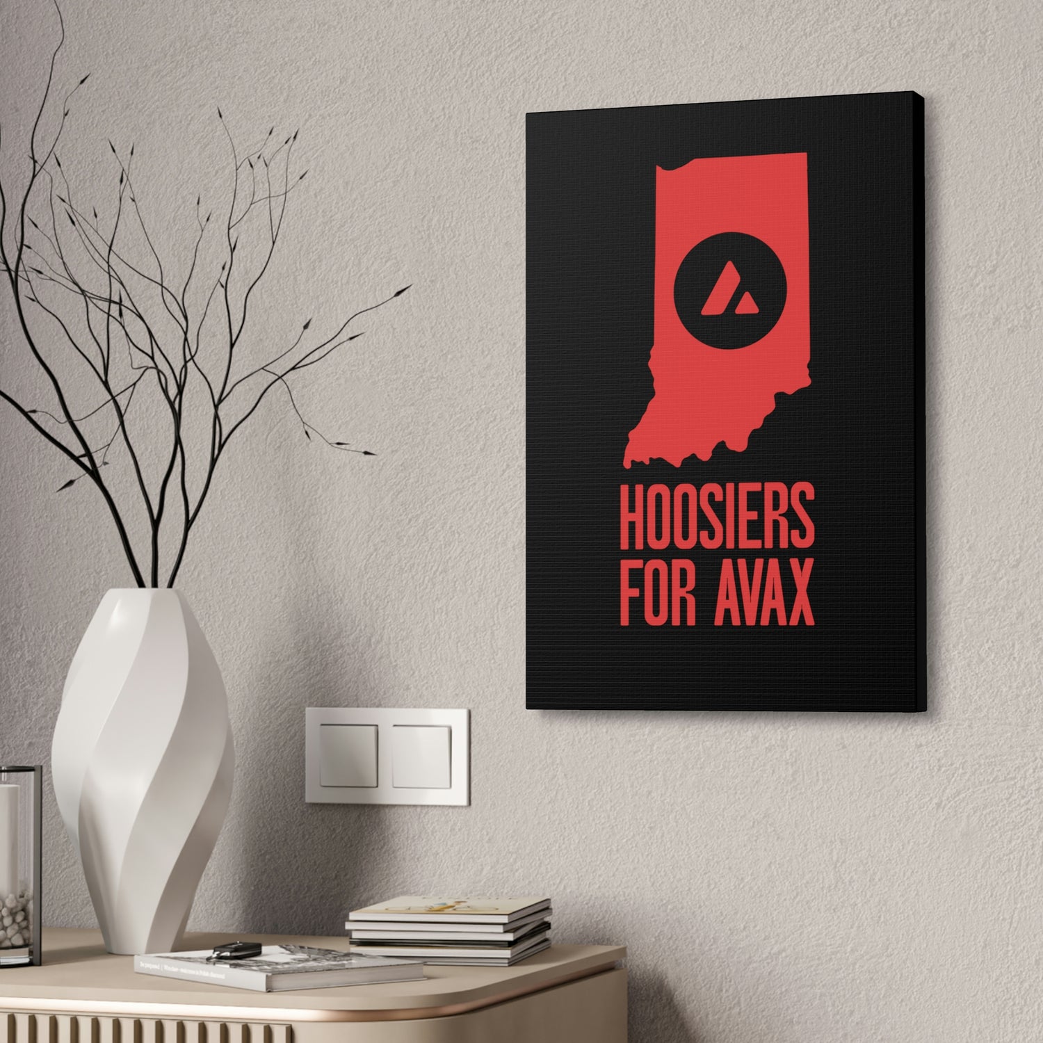 Hoosiers for Avax | Wall Canvas