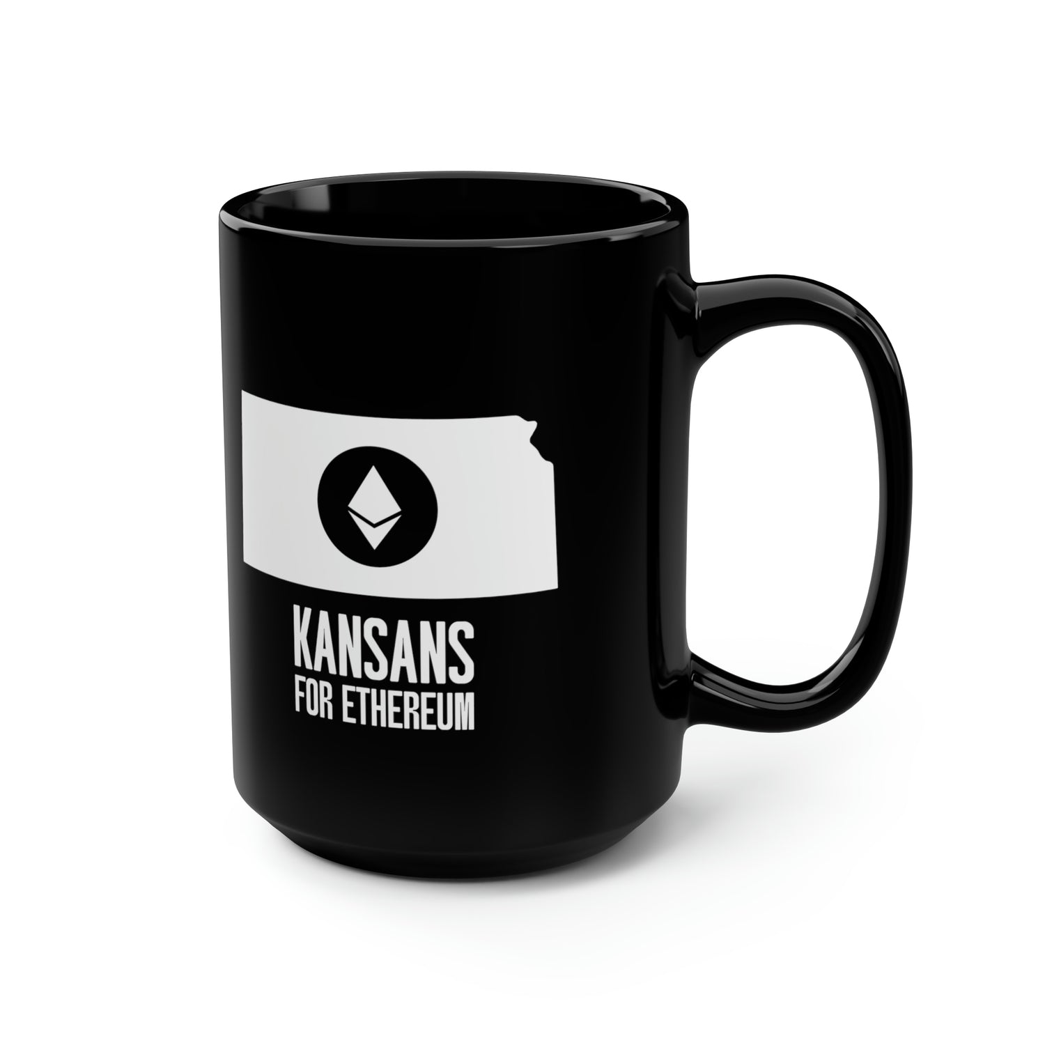 Kansans for Ethereum | Black Mug