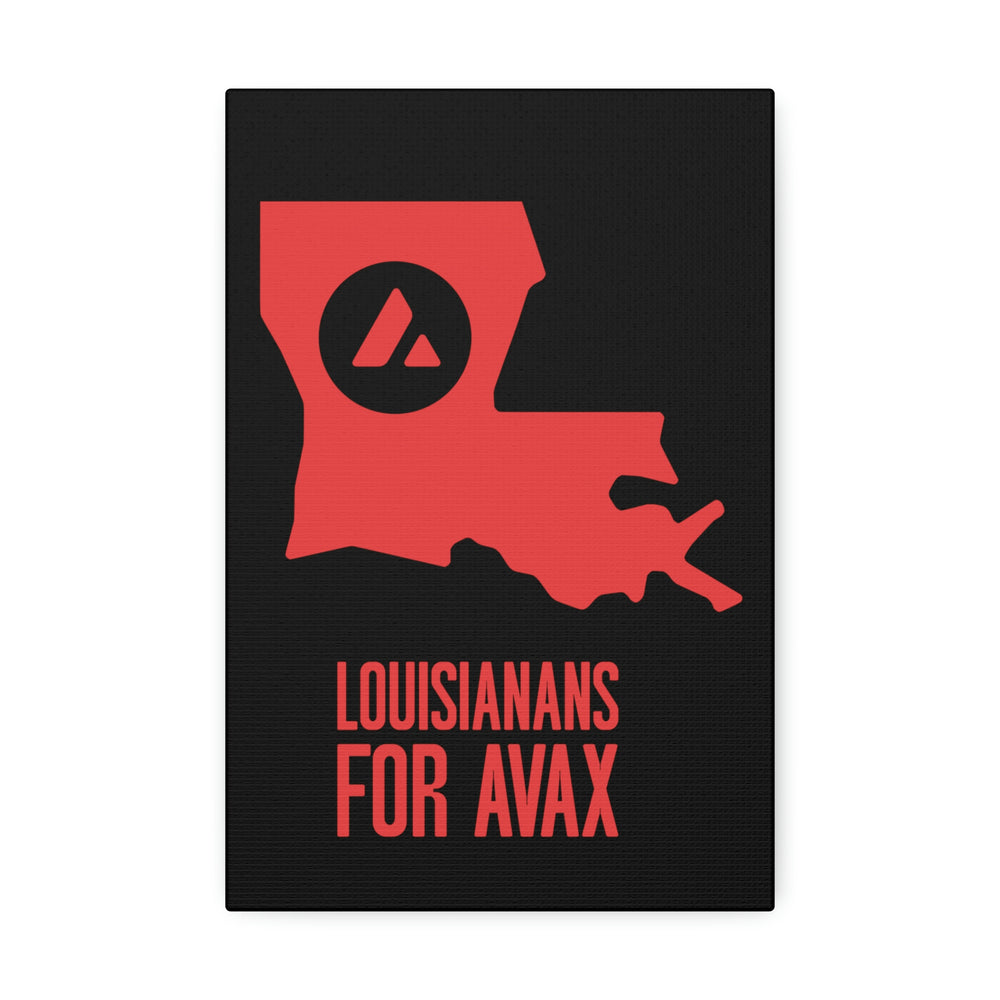 Louisianans for Avax | Wall Canvas