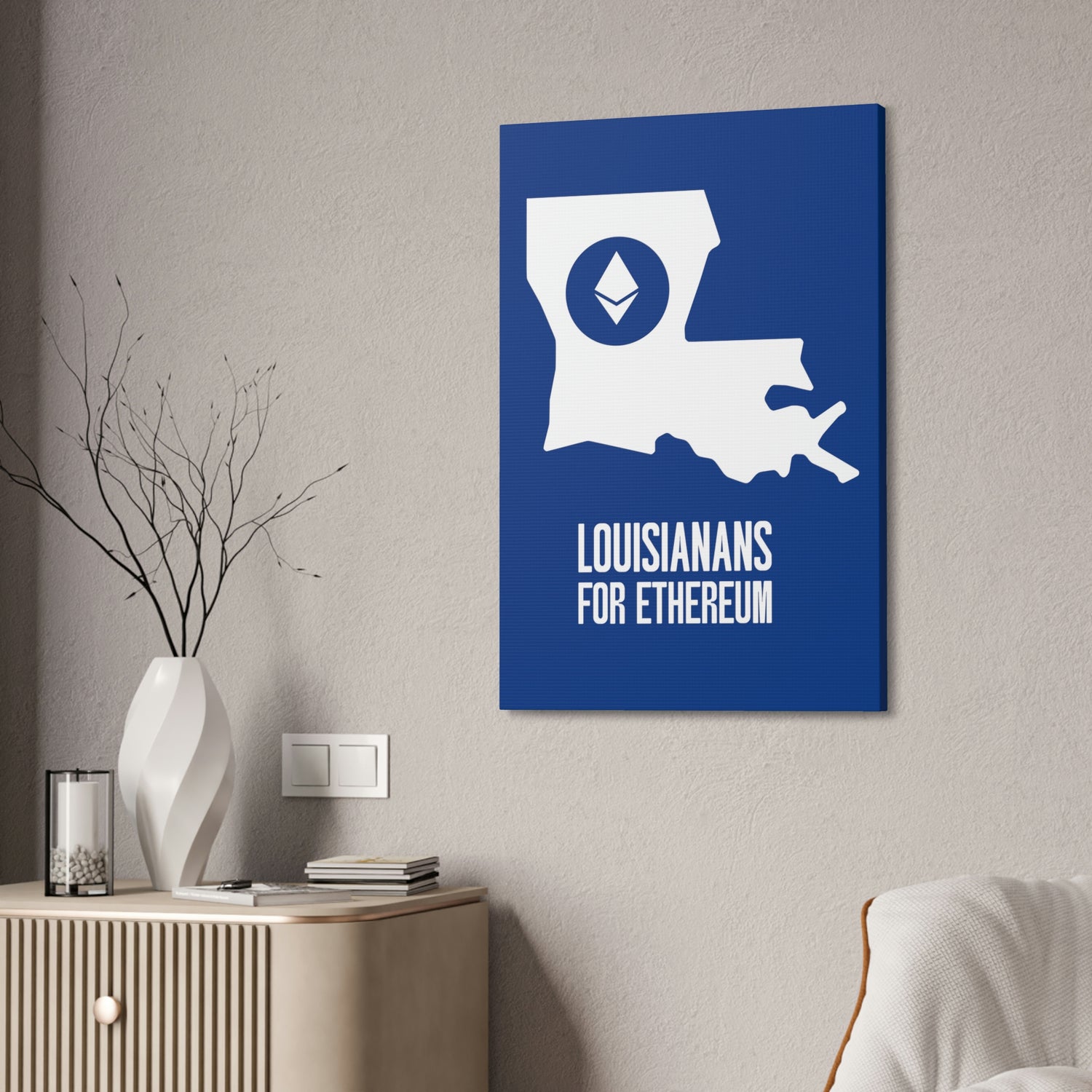 Louisianans for Ethereum | Wall Canvas