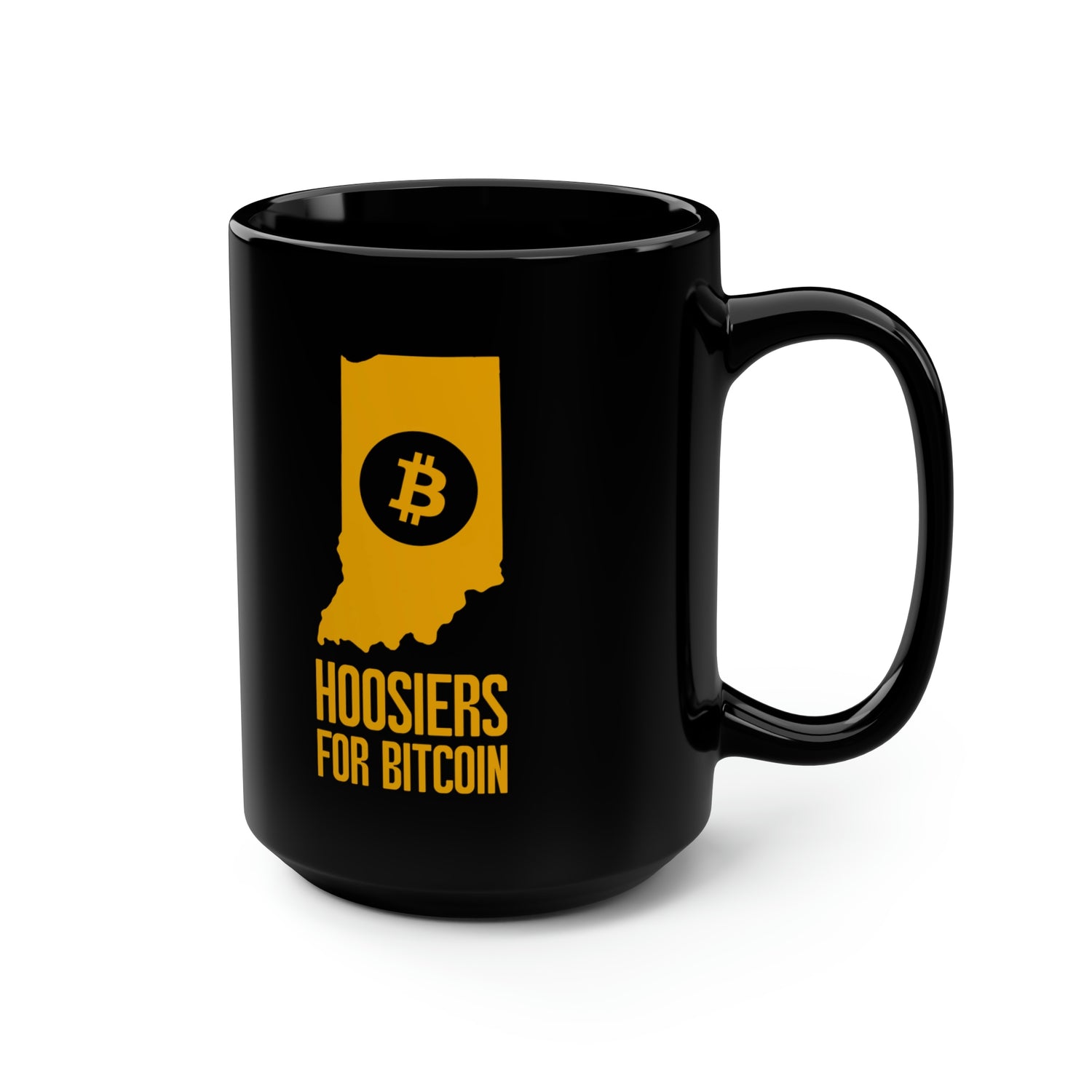 Hoosiers for Bitcoin | Black Mug