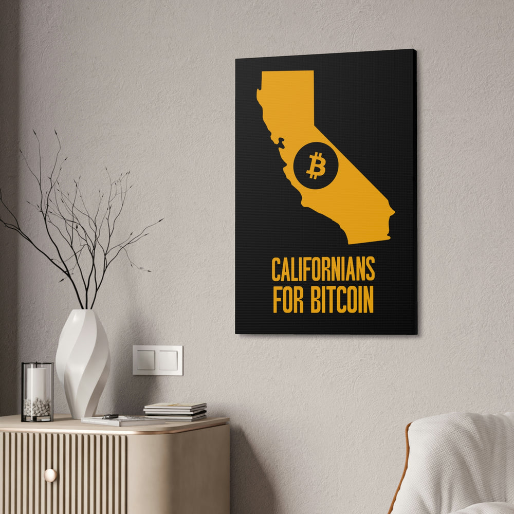 Californians for Bitcoin | Wall Canvas