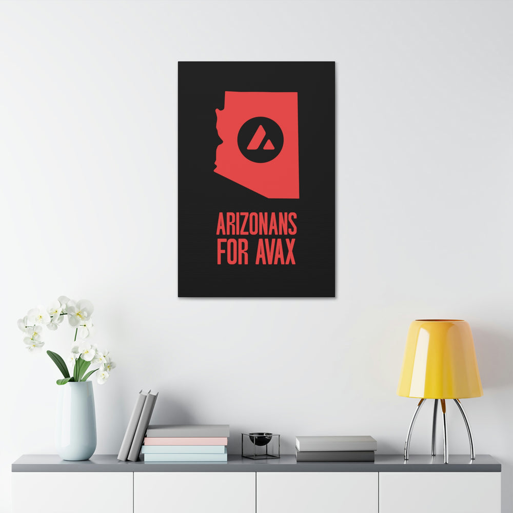 Arizonans for Avax | Wall Canvas