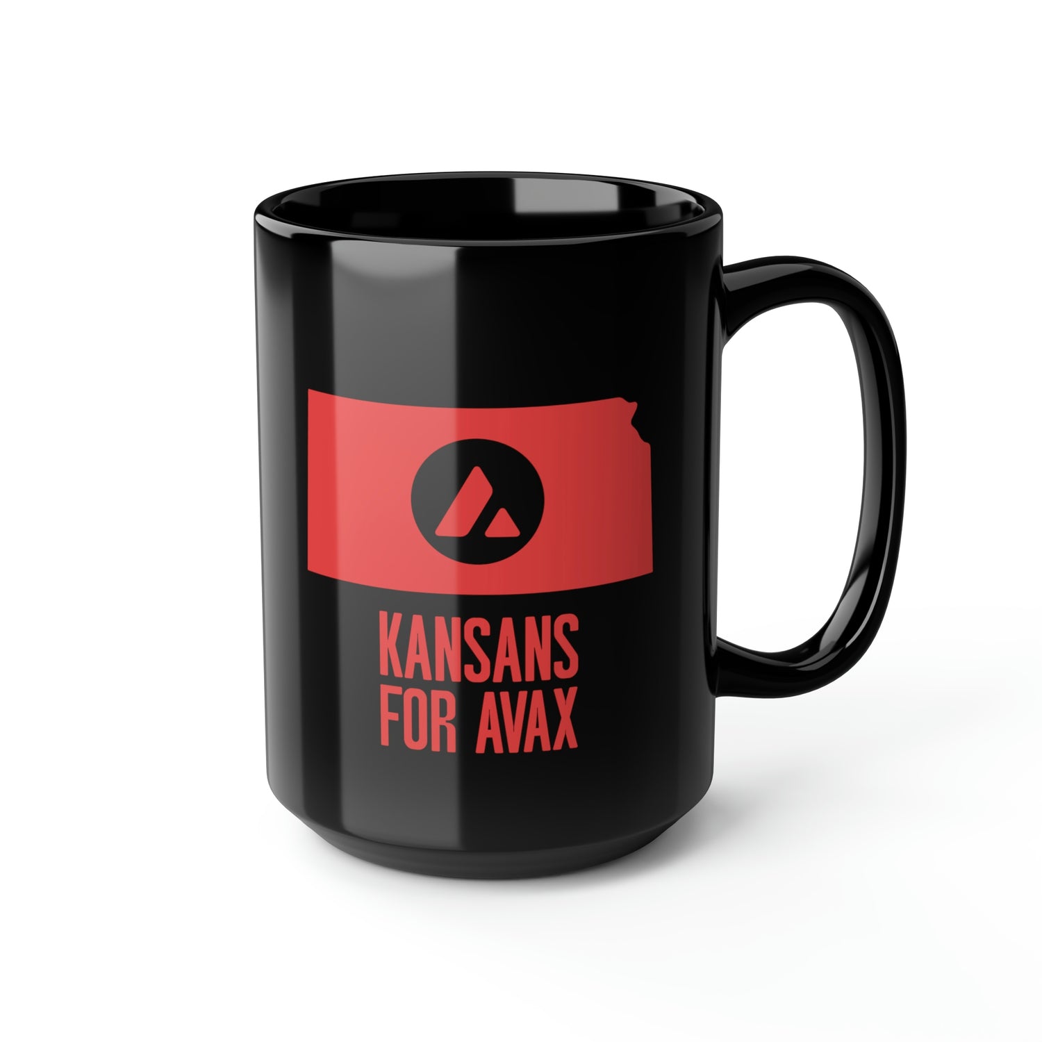 Kansans for Avax | Black Mug