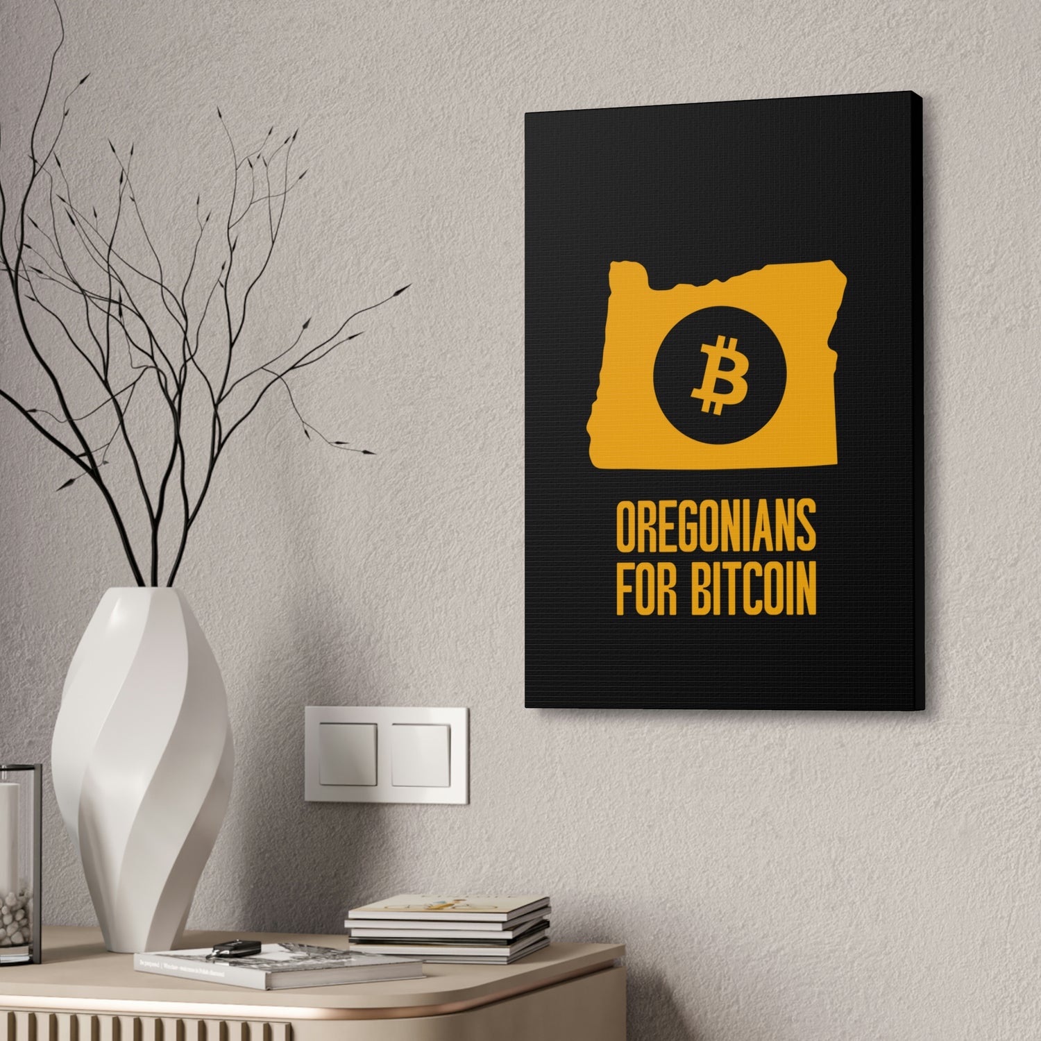 Oregonians for Bitcoin | Wall Canvas