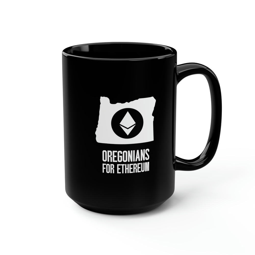 Oregonians for Ethereum | Black Mug