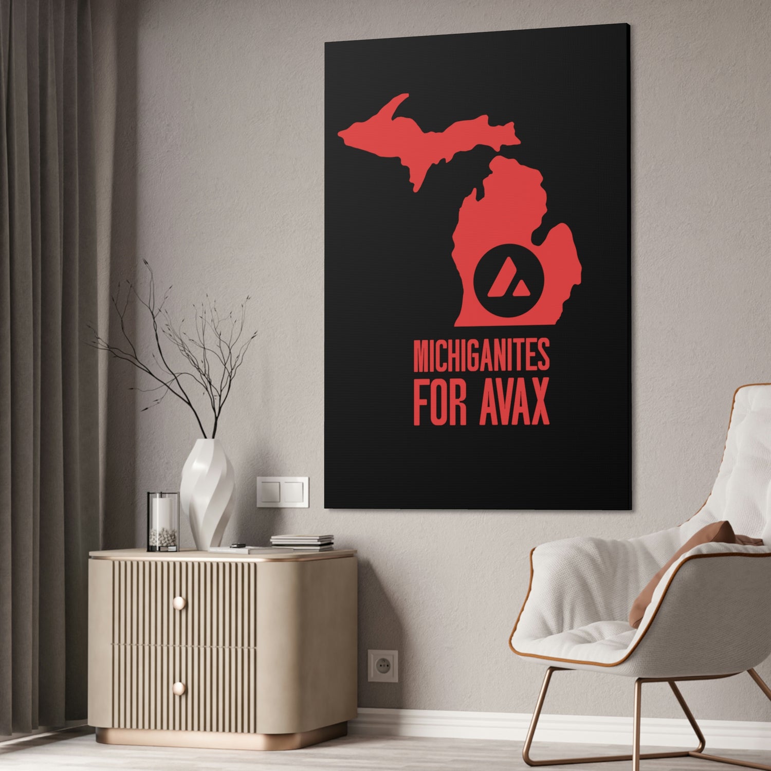 Michiganites for Avax | Wall Canvas