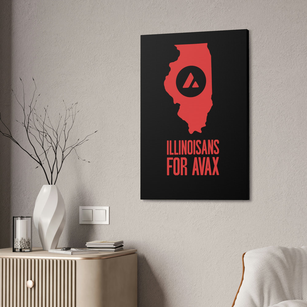 Illinoisans for Avax | Wall Canvas