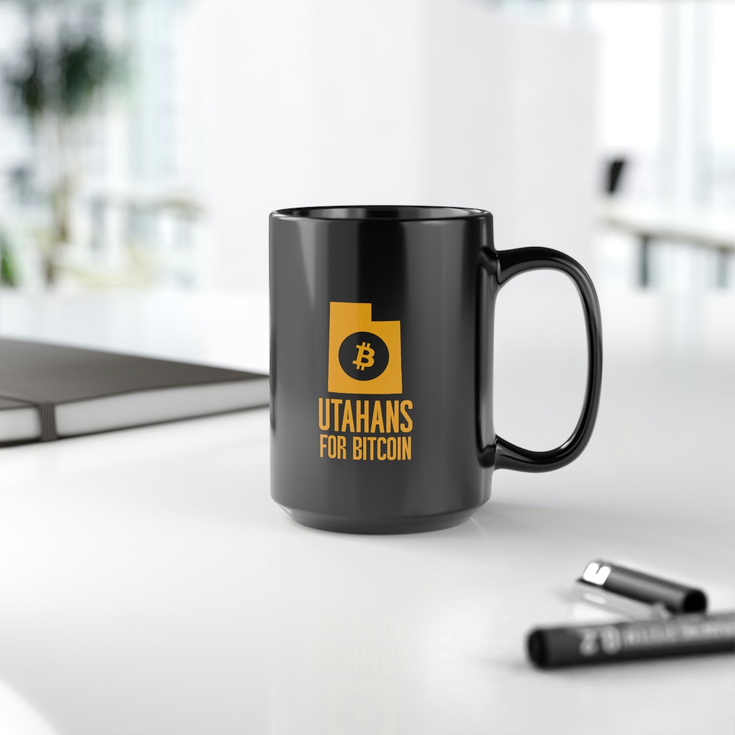 Utahans for Bitcoin | Black Mug