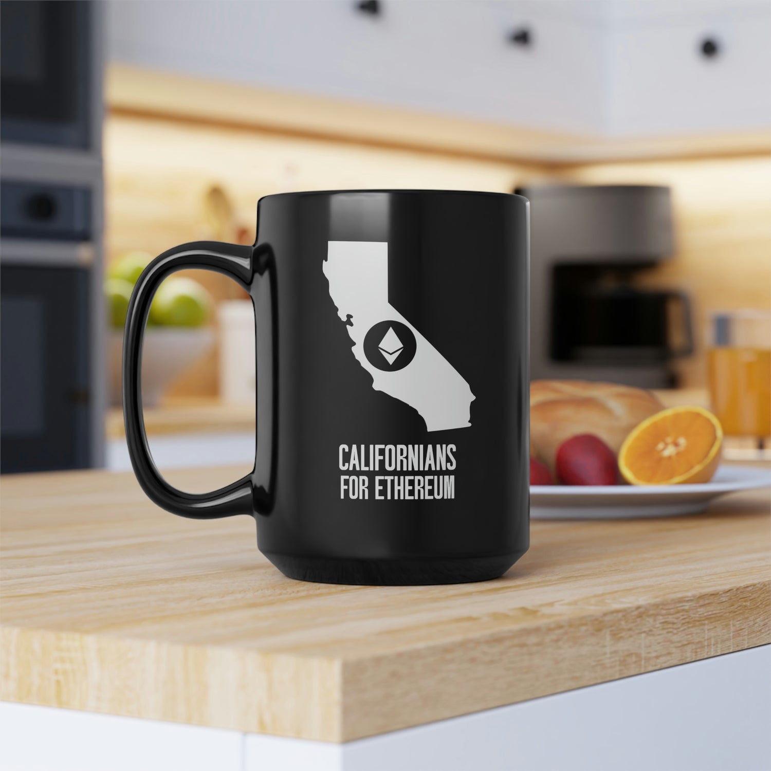 Californians for Ethereum | Black Mug