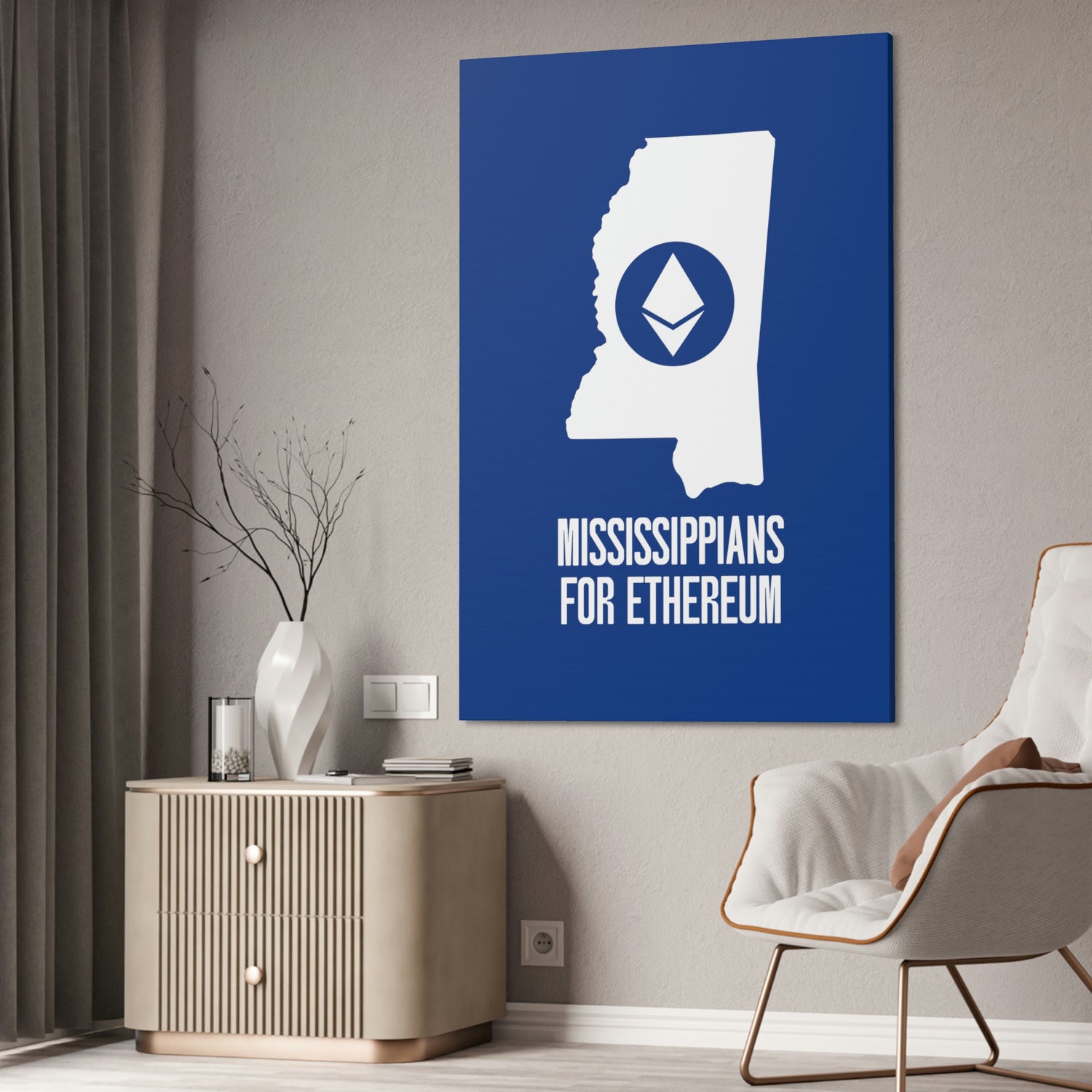 Mississippians for Ethereum | Wall Canvas