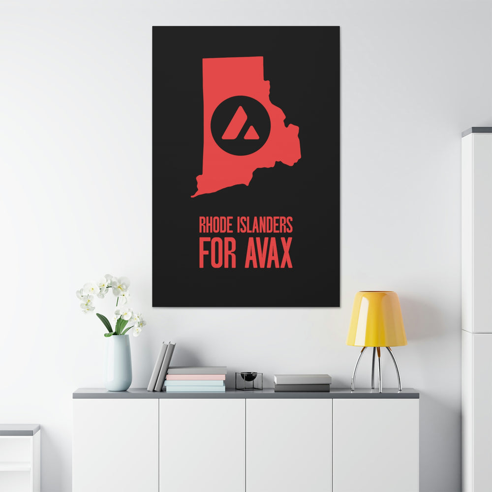 Rhode Islanders for Avax | Wall Canvas