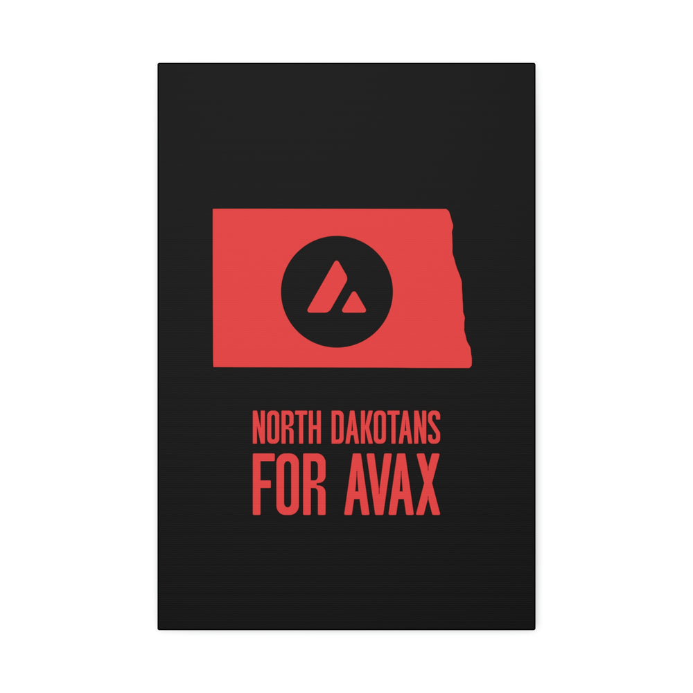 North Dakotans for Avax | Wall Canvas