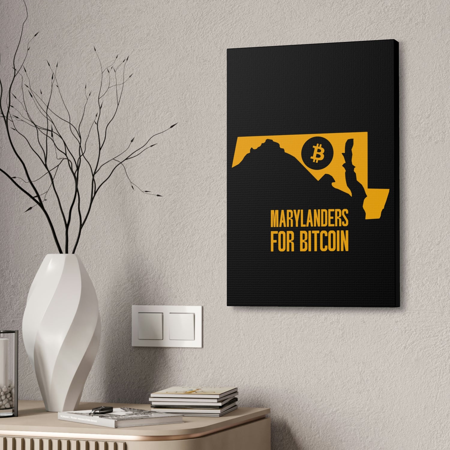 Marylanders for Bitcoin | Wall Canvas