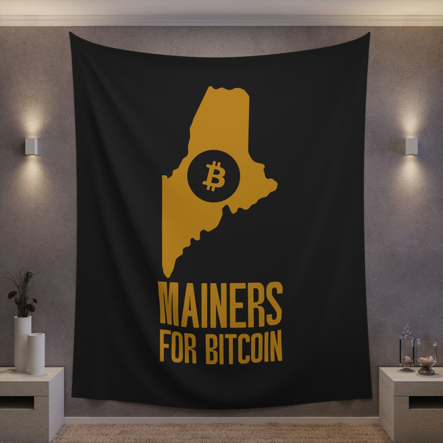 Mainers for Bitcoin | Wall Tapestry