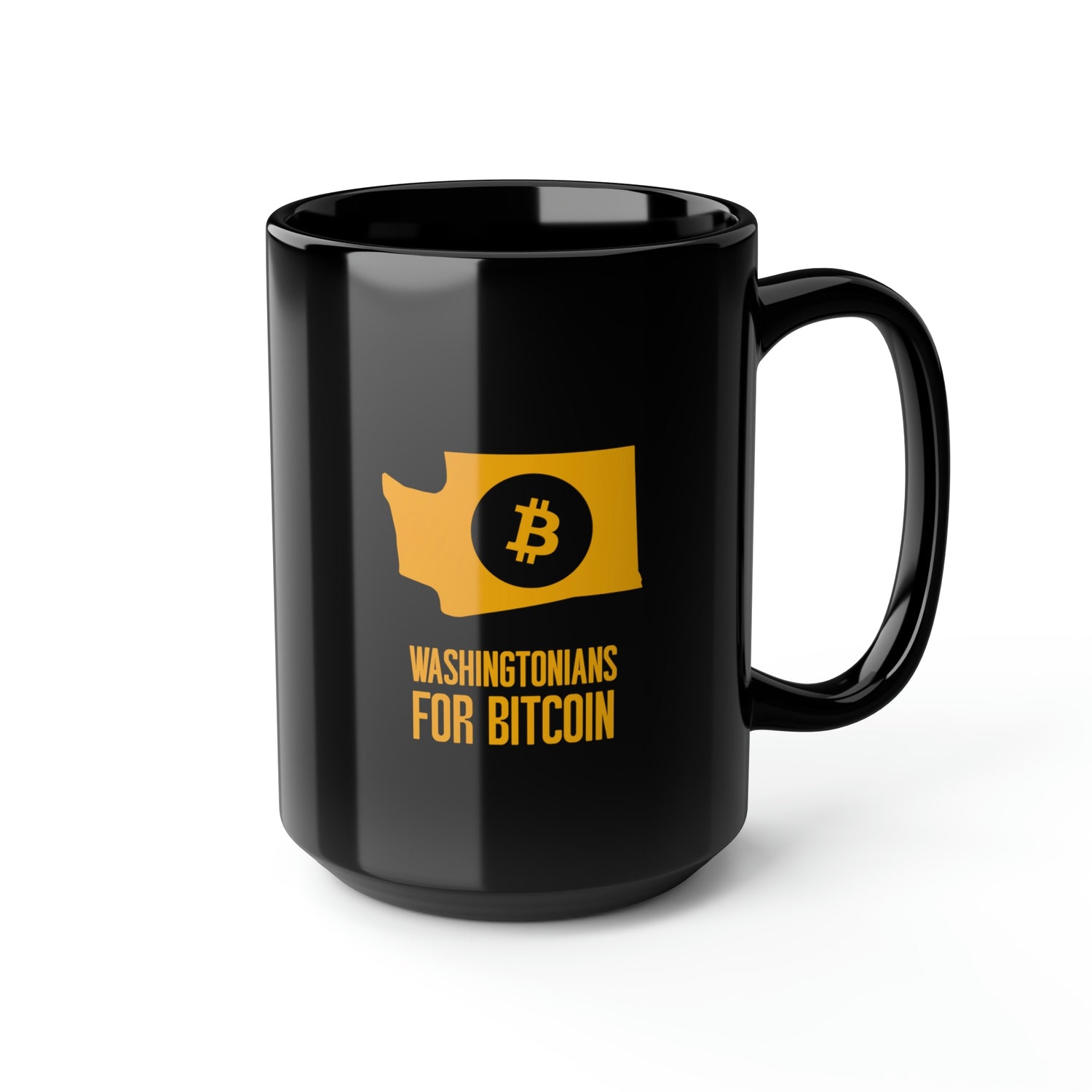 Washingtonians State for Bitcoin | Black Mug