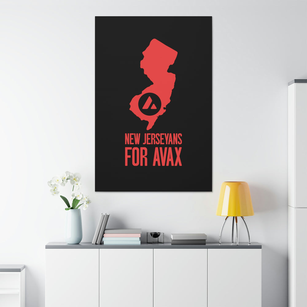 New Jerseyans for Avax | Wall Canvas