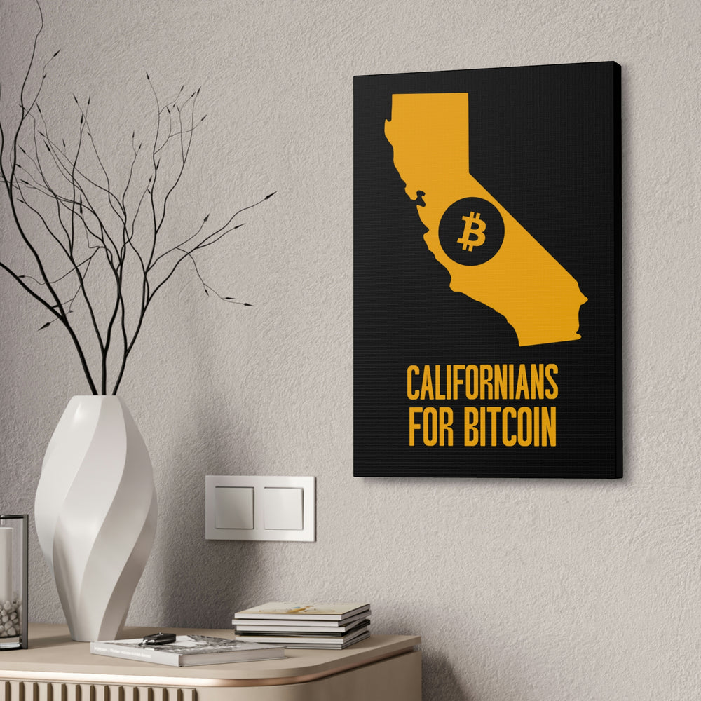 Californians for Bitcoin | Wall Canvas