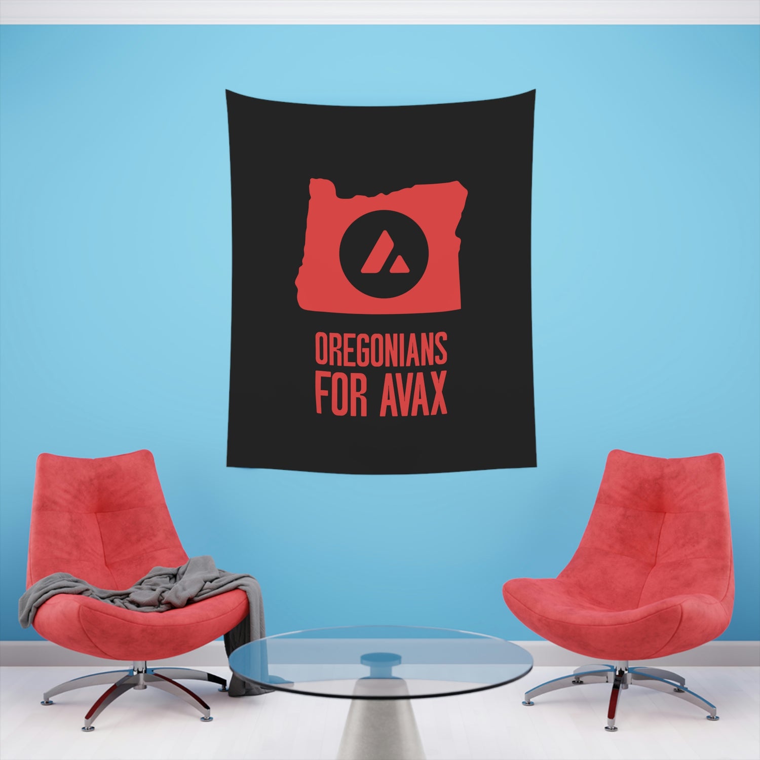 Oregonians for Avax | Wall Tapestry