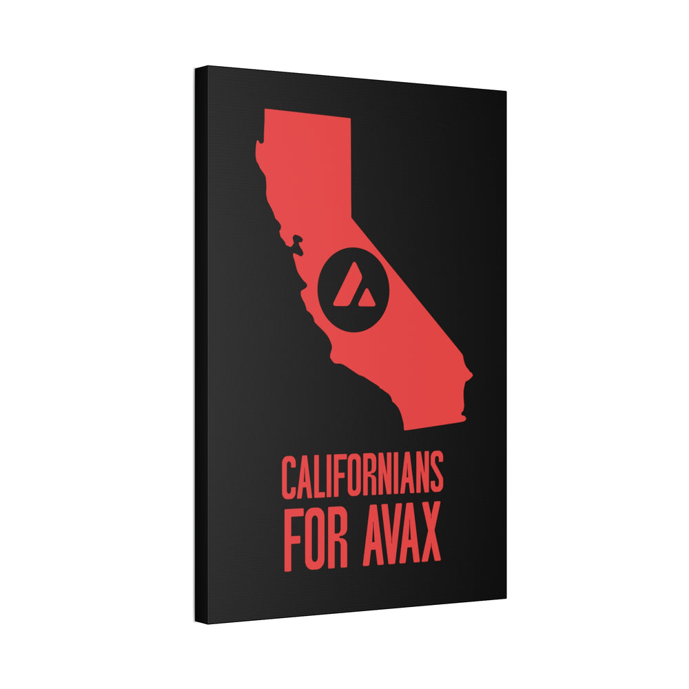 Californians for Avax | Wall Canvas