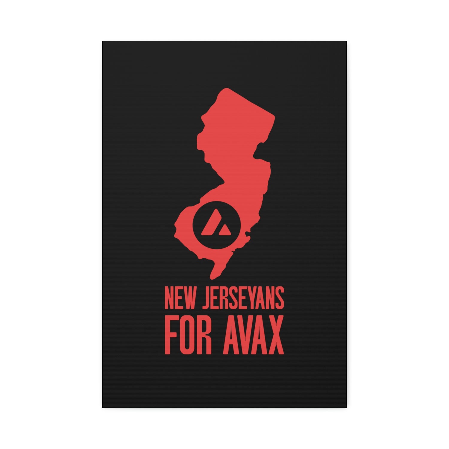 New Jerseyans for Avax | Wall Canvas