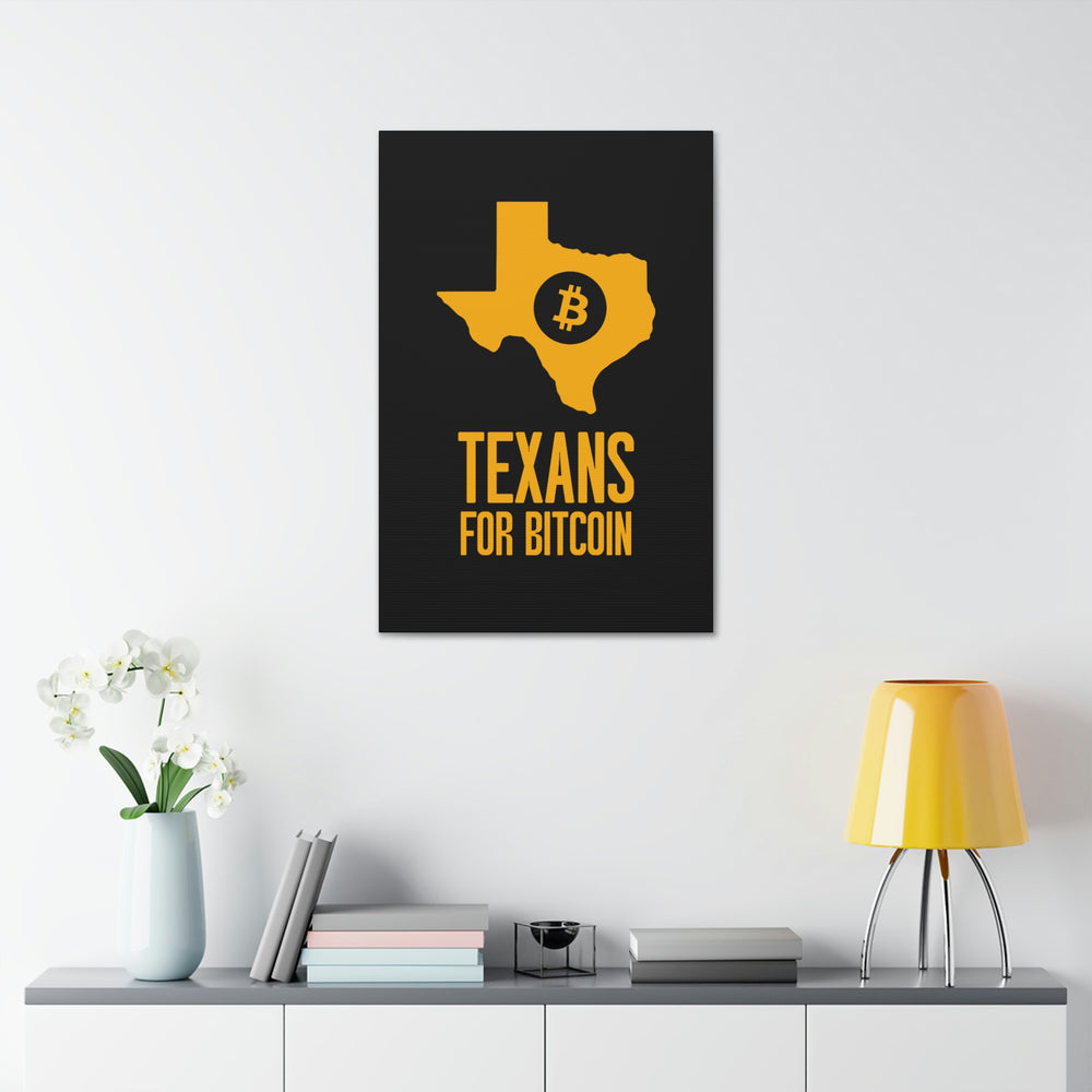 Texans for Bitcoin | Wall Canvas