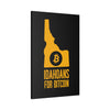 Idahoans for Bitcoin | Wall Canvas