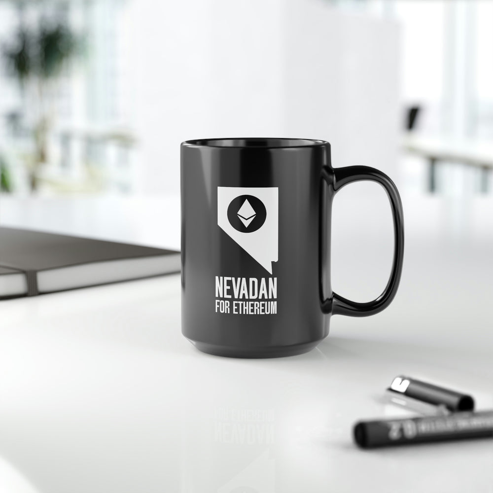 Nevadan for Ethereum | Black Mug