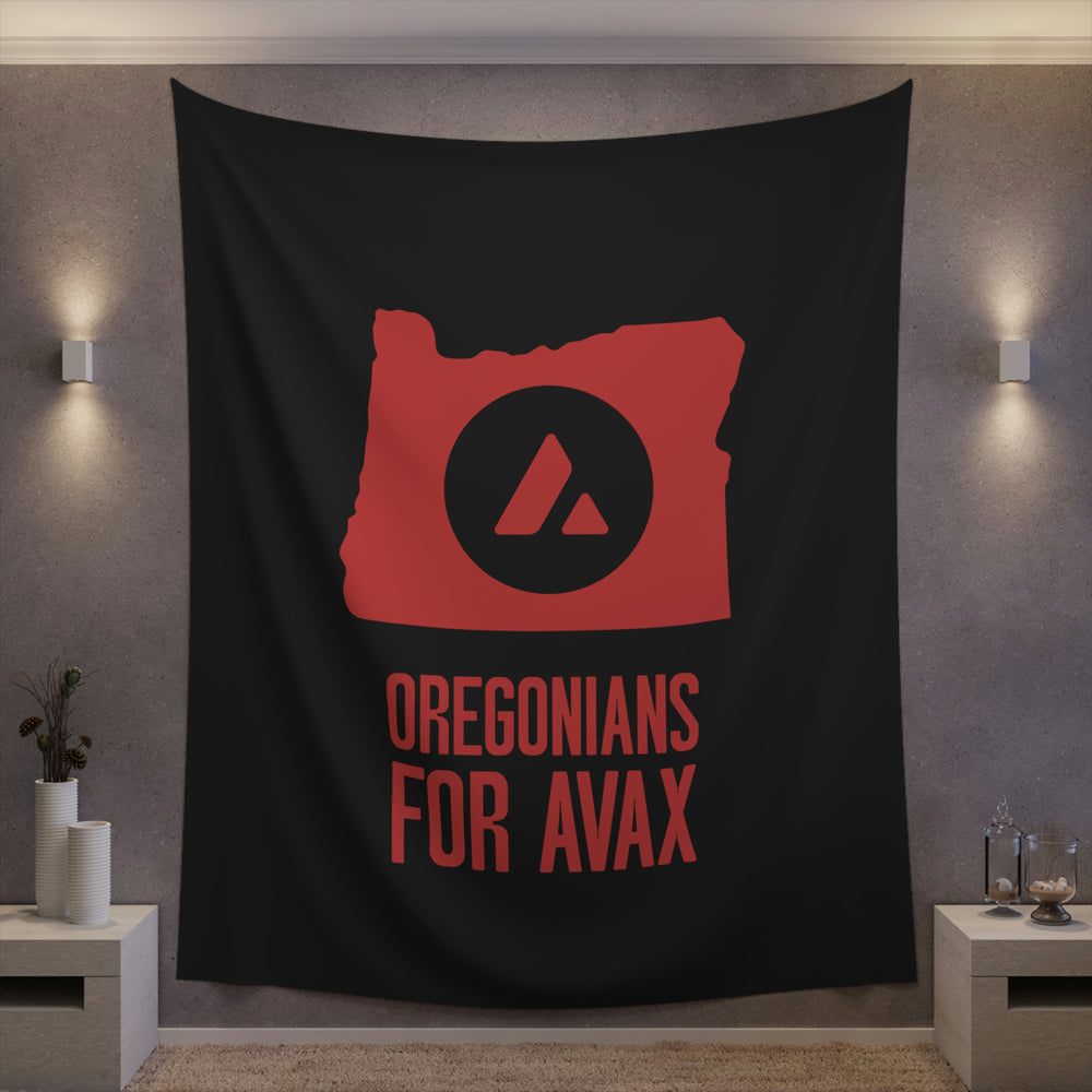 Oregonians for Avax | Wall Tapestry