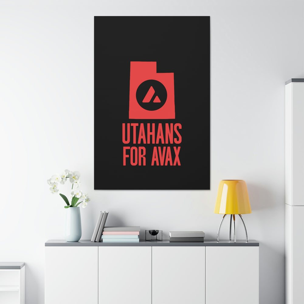 Utahans for Avax | Wall Canvas