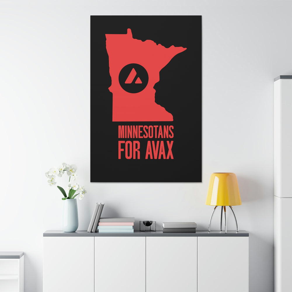 Minnesotans for Avax | Wall Canvas