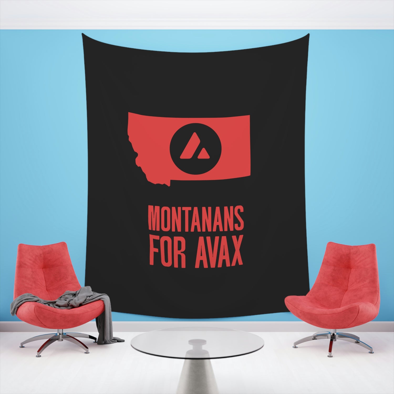 Montanans for Avax | Wall Tapestry