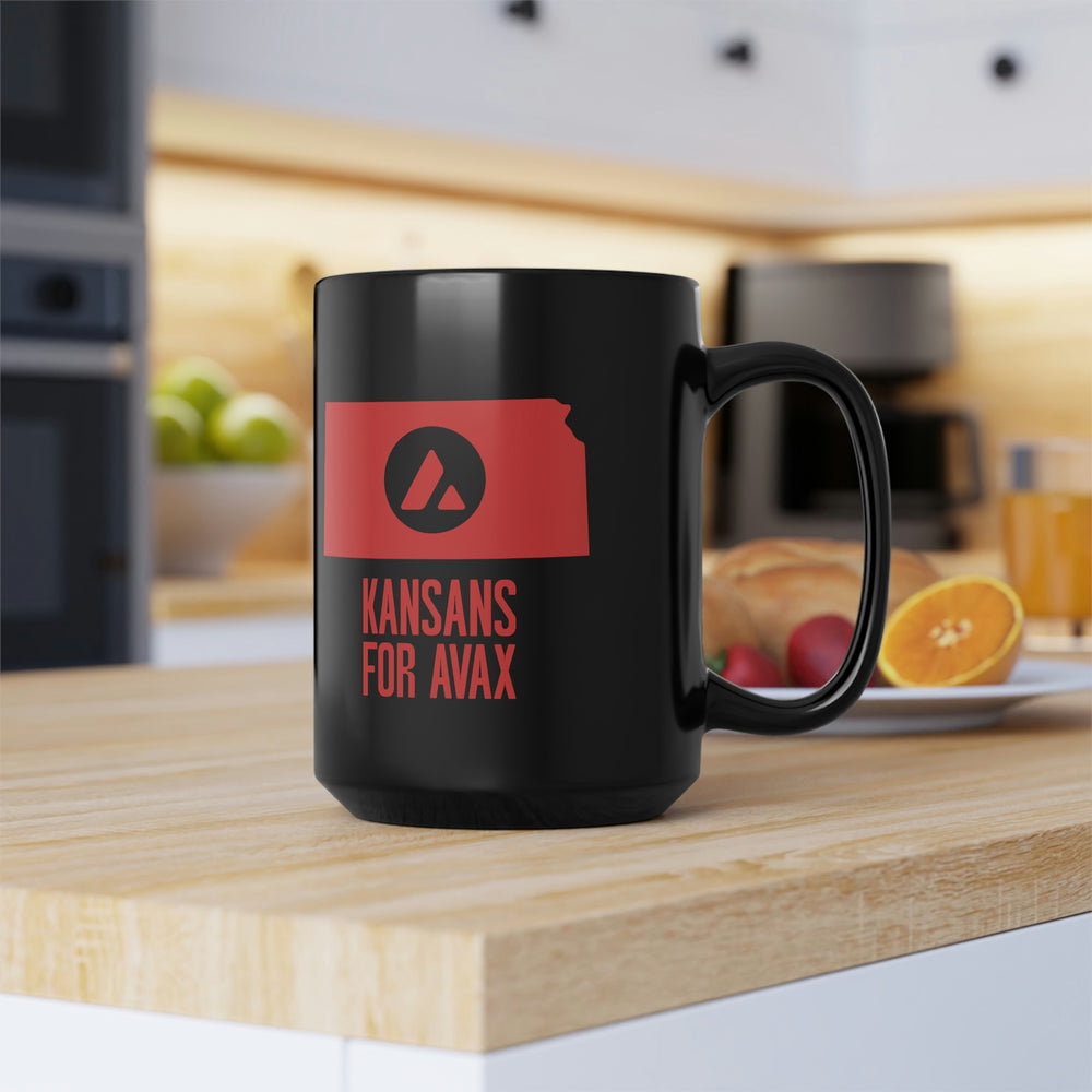 Kansans for Avax | Black Mug