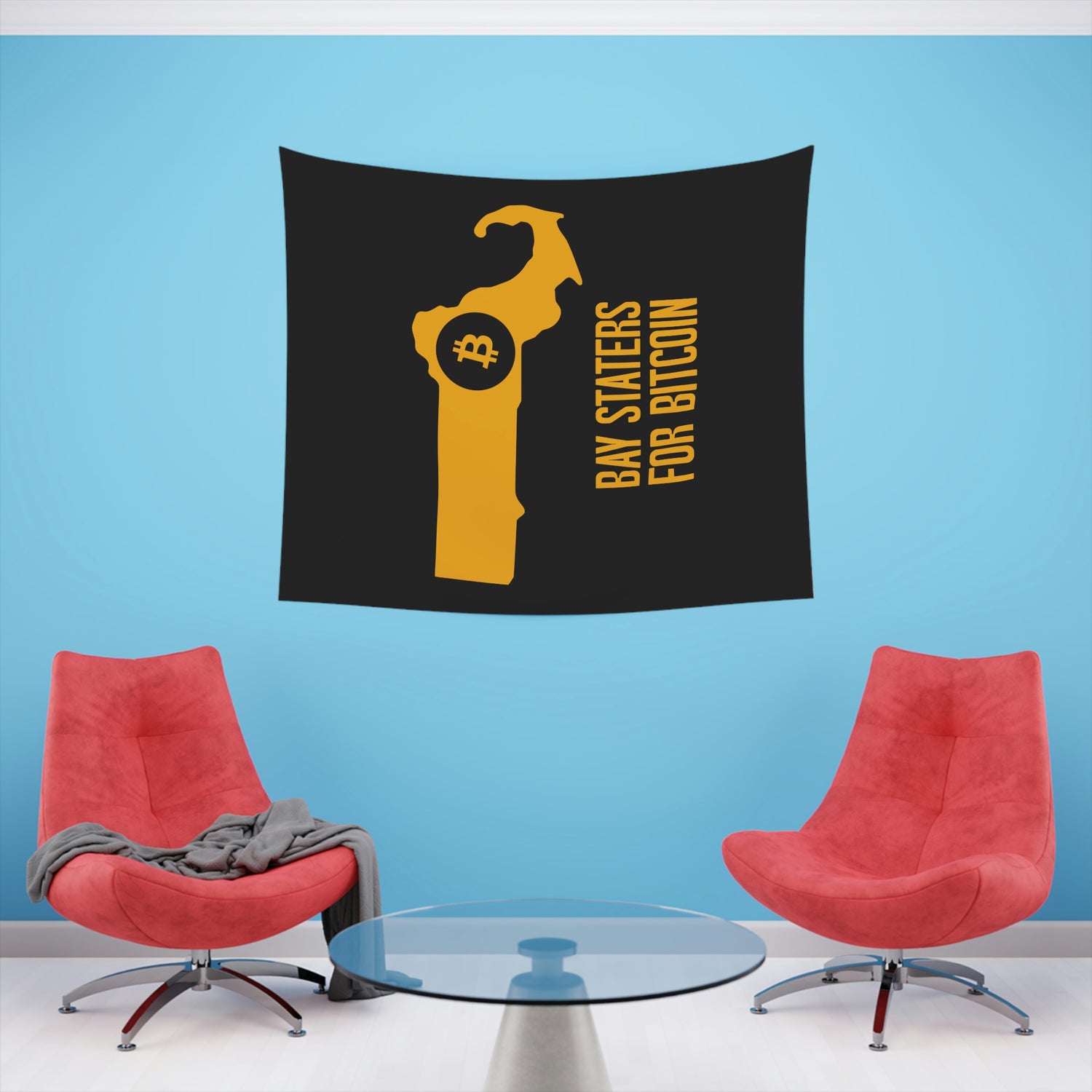 Bay Staters for Bitcoin | Wall Tapestry