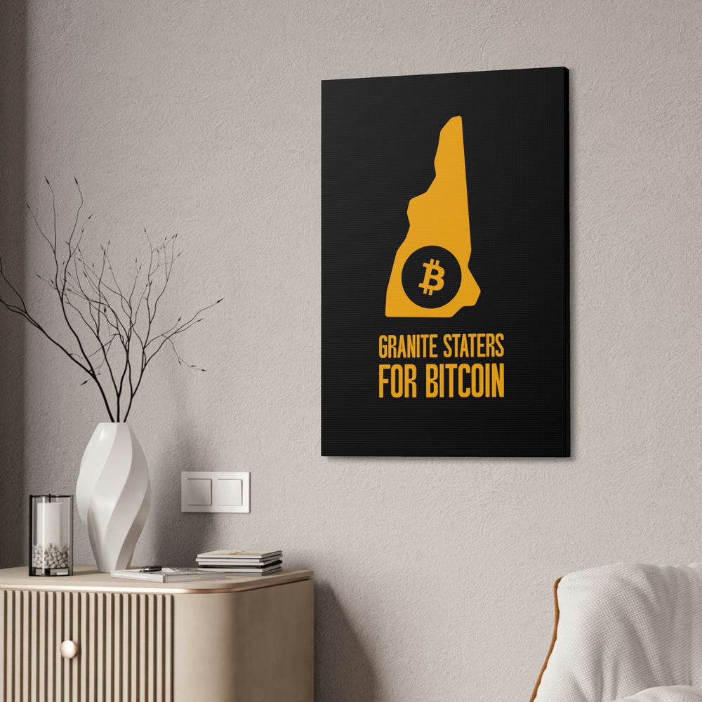 Granite Staters for Bitcoin | Wall Canvas