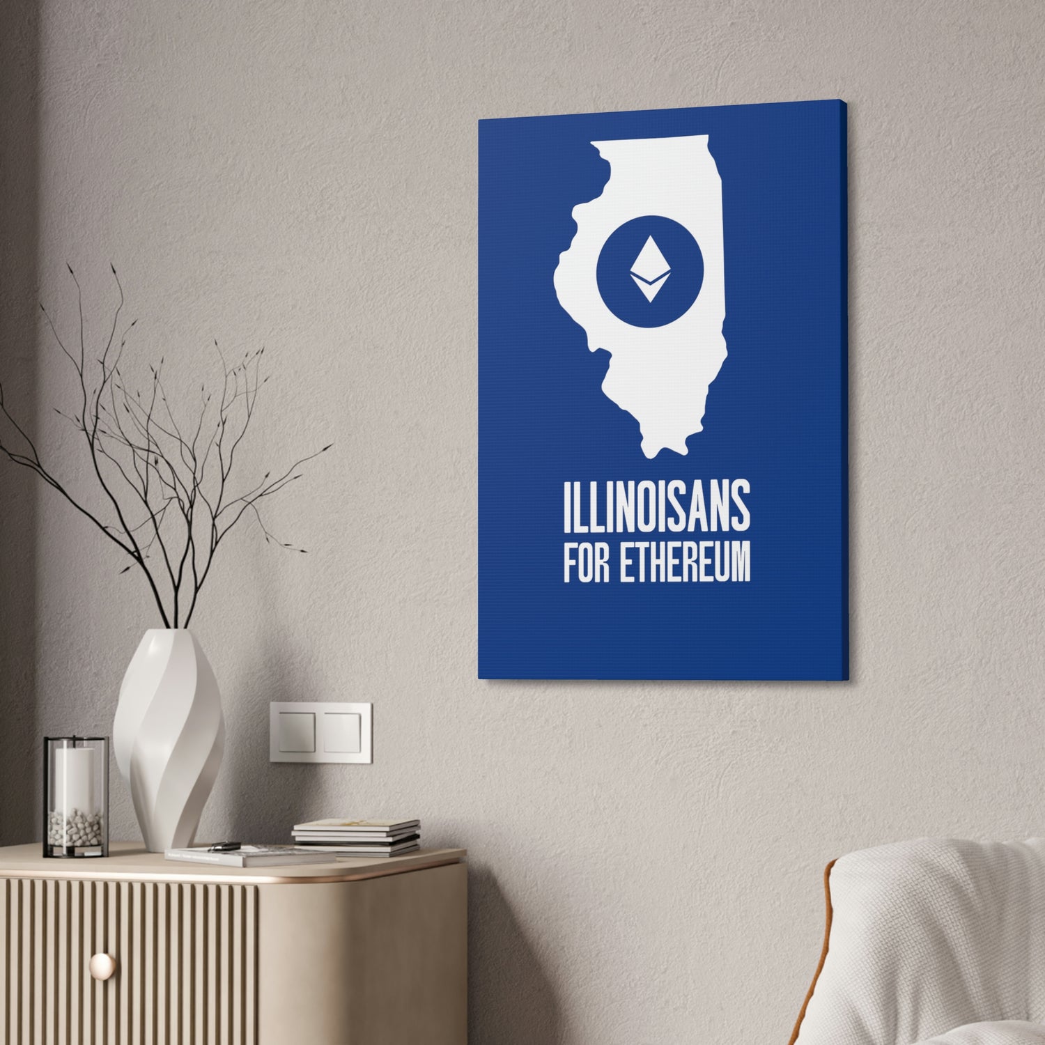 Illinoisans for Ethereum | Wall Canvas