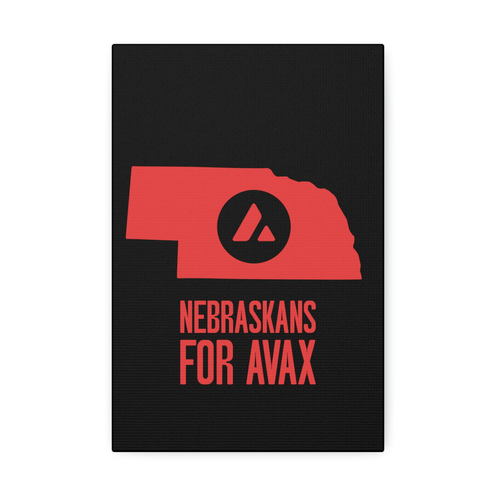 Nebraskans for Avax | Wall Canvas