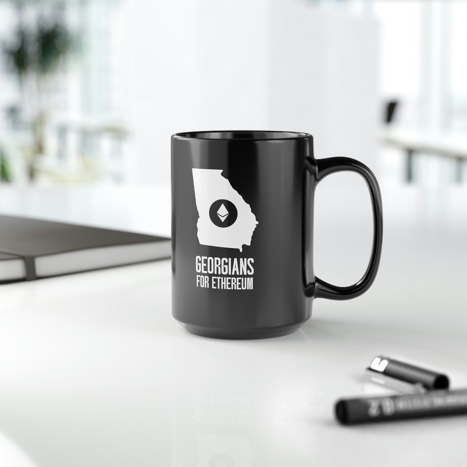 Georgians for Ethereum | Black Mug