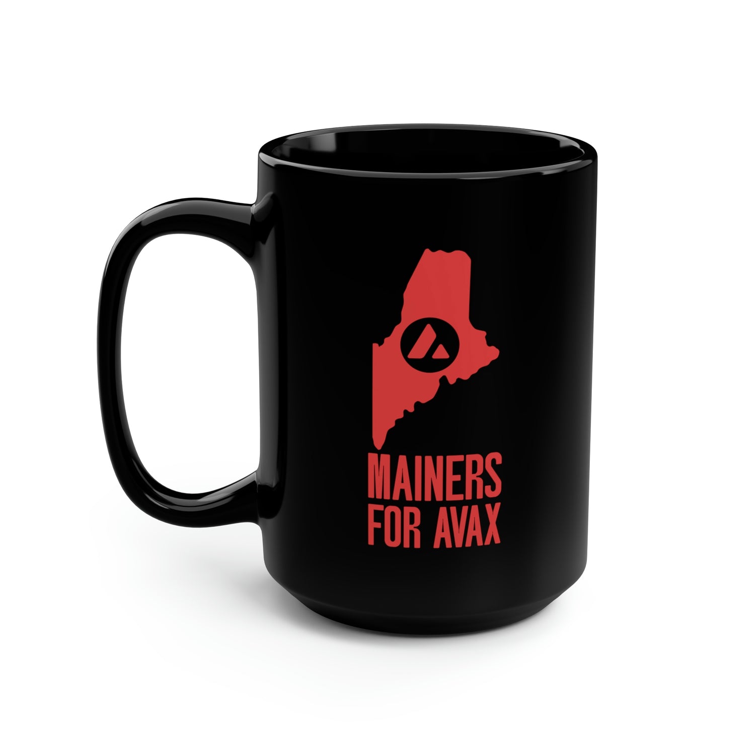 Mainers for Avax | Black Mug