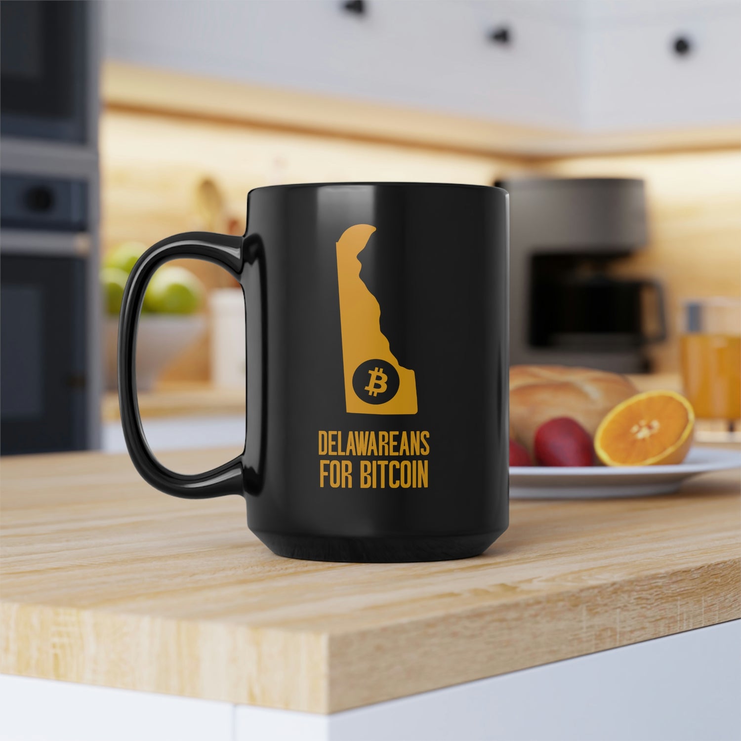 Delawareans for Bitcoin | Black Mug